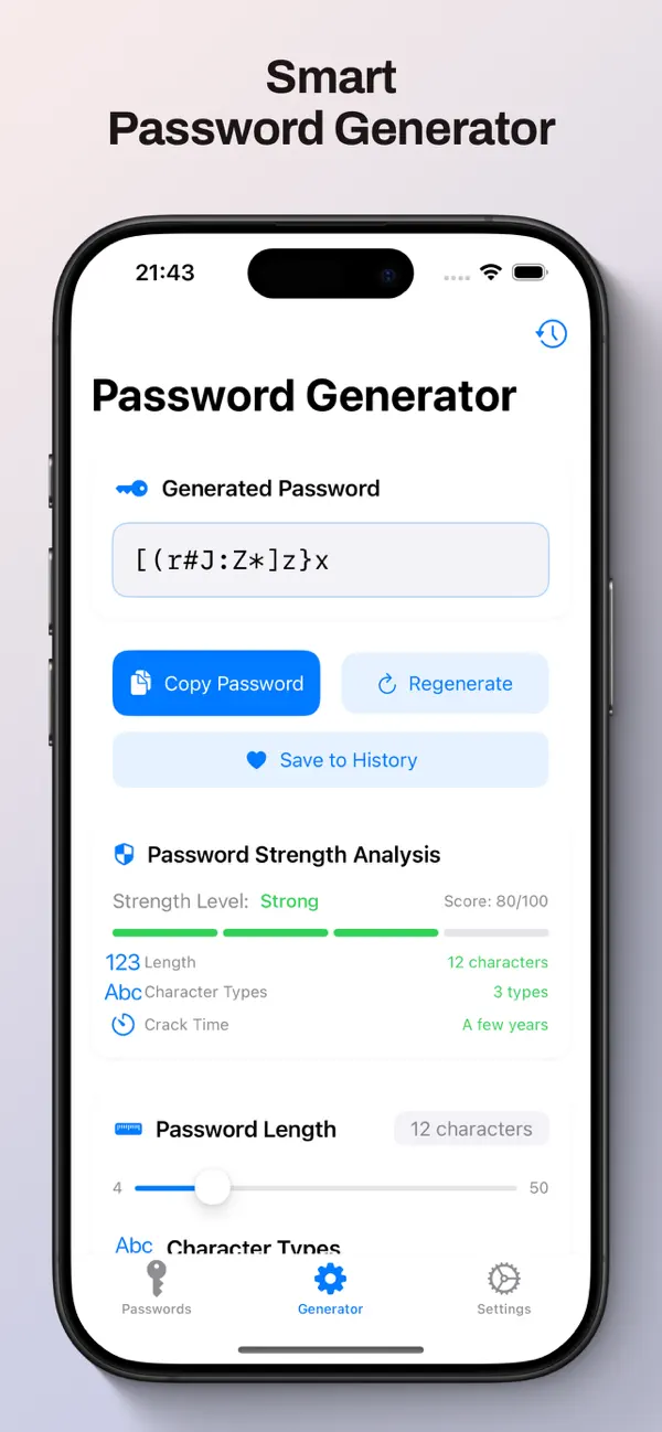 Local Password Manager App Features