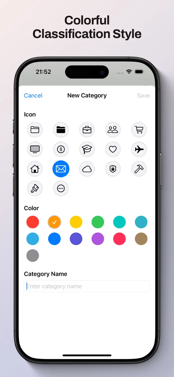 Local Password Manager folders screenshot from the App Store